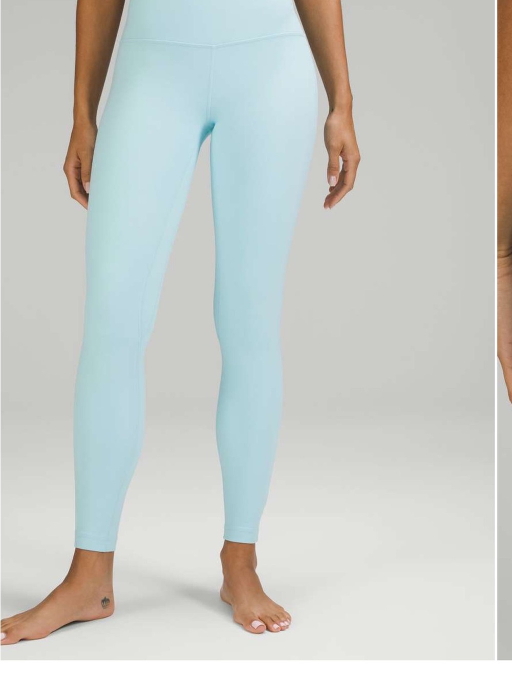 Lululemon Women’s High-Waist Light Blue Performance Leggings